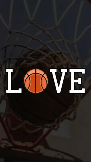 Basketball Love Graphic Wallpaper