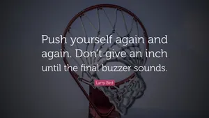 Basketball Motivation Push Yourself Quote Wallpaper