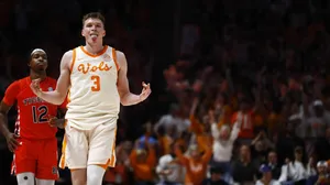 Basketball Player Celebrationat Court Wallpaper