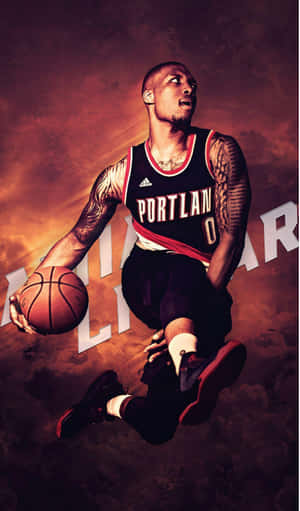 Basketball_ Player_ In_ Action_ Portland Wallpaper
