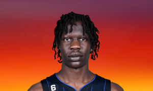 Basketball Player Portrait Bol Bol Wallpaper