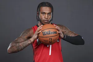 Basketball Player Portrait Cam Whitmore Wallpaper