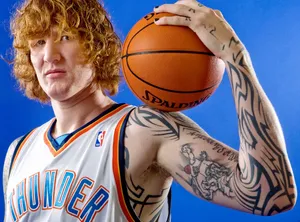 Basketball Player With Tattoos Wallpaper