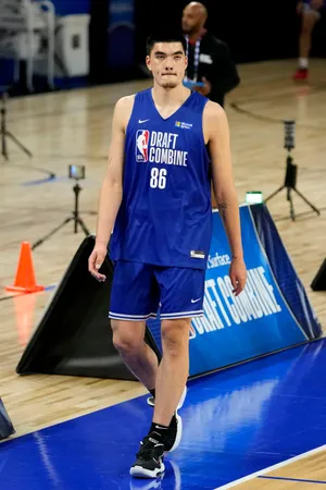 Basketball Playerat Draft Combine Wallpaper