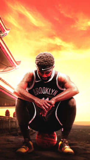 Basketball Superstar Kyrie Irving Is Cool Under Pressure Wallpaper