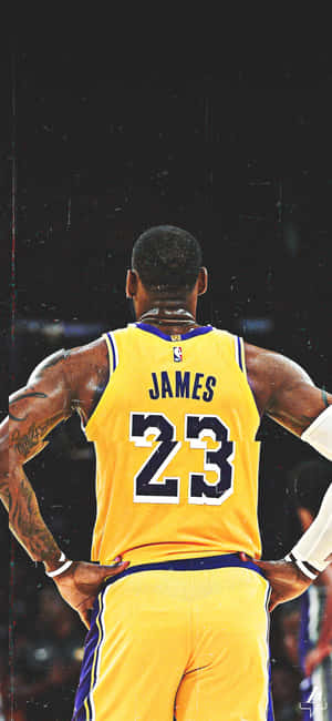 Basketball Superstars Kobe Bryant And Lebron James Wallpaper