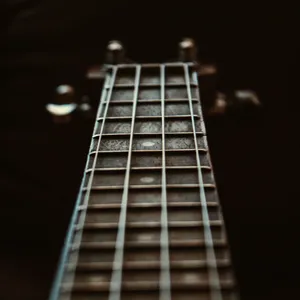 Bass Guitar Fretboard Closeup Wallpaper