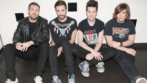 Bastille Members In Black Wallpaper