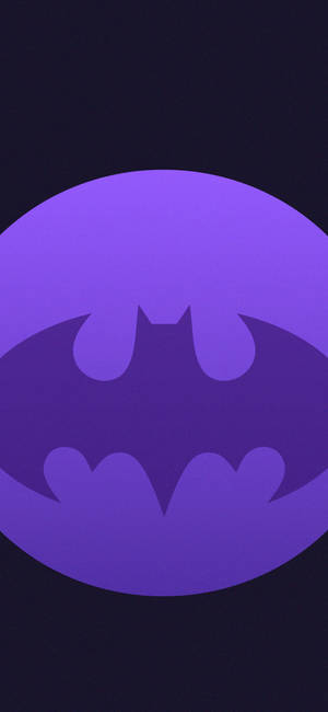Bat Signal Dark Purple And Black Wallpaper