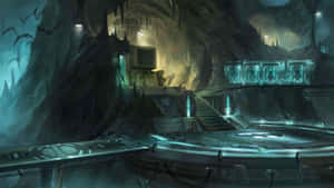 Batcave With Bats Wallpaper