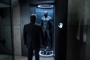 Batcave With Batsuit Wallpaper