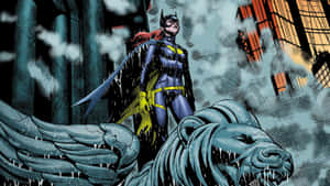 Batgirl Standing Tallon Gargoyle Wallpaper