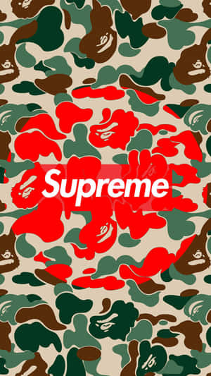 Bathing Ape Camouflage Pattern Supreme Iphone Wallpaper