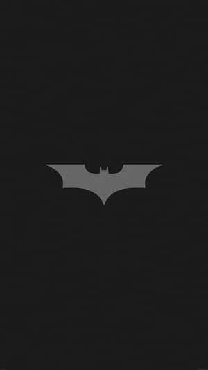 Batman Aesthetic Plain Dark Grey Logo Wallpaper