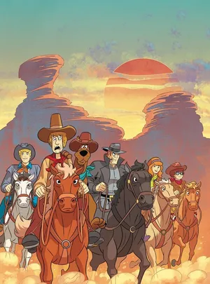 Batman And Blue Beetle In Action Wallpaper