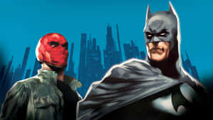 Batman And Red Hood Face To Face Wallpaper