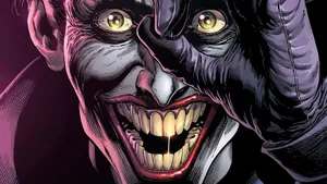 Batman And The Joker Face Off In Batman: Three Jokers Wallpaper
