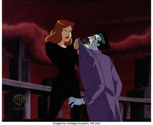 Batman And The Phantasm Face Off In An Iconic Scene From 'batman: Mask Of The Phantasm' Wallpaper