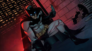 Batman Animated Basement Landing Desktop Wallpaper