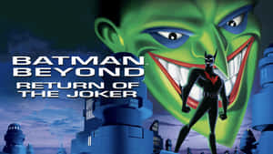 Batman Beyond Overlooking Gotham City's Night Skyline Wallpaper