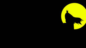 Batman Black And Yellow Silhouette Wallpaper