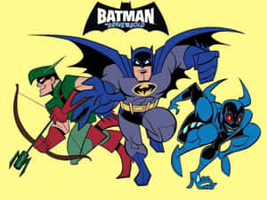 Batman Cartoon Unleashing Justice Wallpaper
