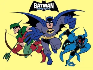 Batman Cartoon Unleashing Justice Wallpaper