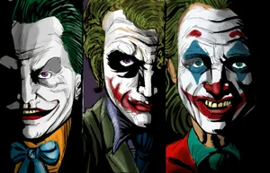 Batman Confronts The Three Jokers Wallpaper