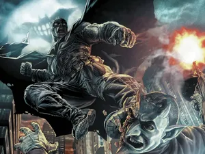 Batman Damned Action Scene Wallpaper