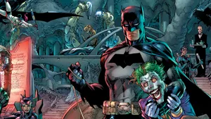 Batman Damned Vivid Comic Artwork Wallpaper