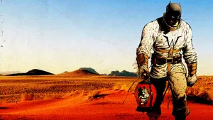 Batman_ Desert_ Journey_ Last_ Knight_ On_ Earth Wallpaper