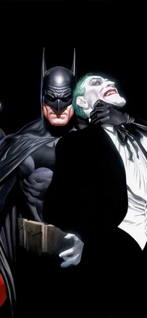 Batman Dominance Over Joker Wallpaper