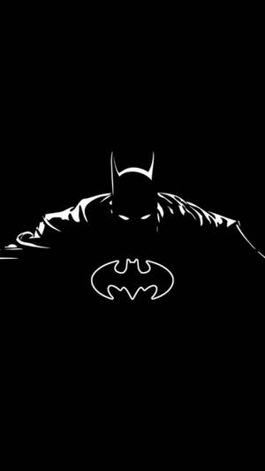 Batman Drawing Black Apple Iphone Wallpaper