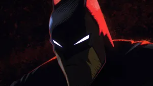 Batman Face Red Shadow Animated Desktop Wallpaper