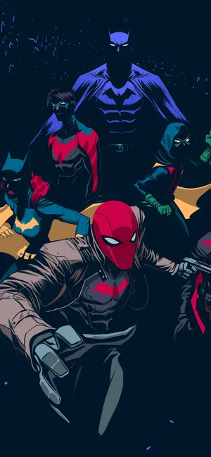 Batman Family Iphone X Wallpaper