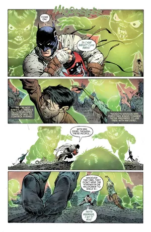 Batman In A Post-apocalyptic Landscape Holding A Lantern Wallpaper