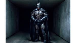 Batman In Dark Hallway 4k Wallpaper