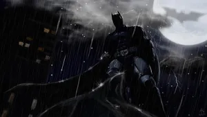 Batman In The Rain Wallpaper