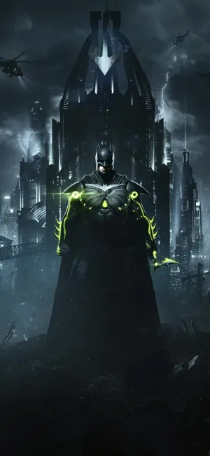Batman Injustice Scene Iphone X Wallpaper