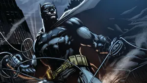 Batman Intervenes To Save Gotham City Wallpaper