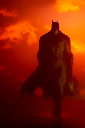 Batman Last Knight On Earth Red Sky Wallpaper