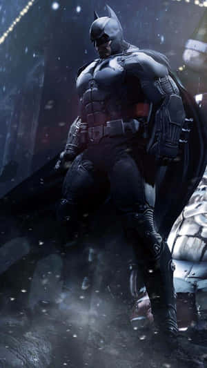 Batman On Rooftops In Arkham Knight Wallpaper