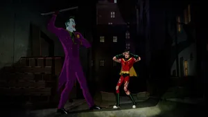 Batman Overlooking Streets Of Gotham City Wallpaper