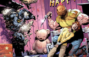 Batman Overlooking The City In Batman: Year One Artwork Wallpaper