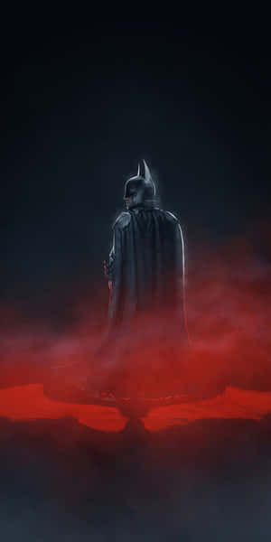 Batman_ Shrouded_in_ Red_ Mist Wallpaper