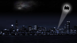 Batman Sky Signal Wallpaper