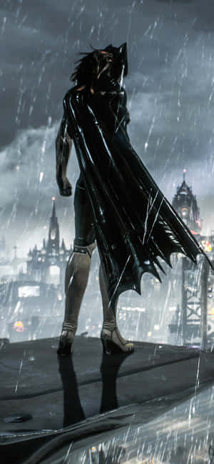 Batman Standing Tall In Arkham Knight Wallpaper