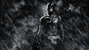 Batman Standing Tall In The Dark Knight Returns Wallpaper