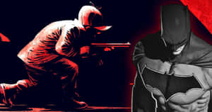 Batman Standing Tall Over Gotham City - Batman Year One Wallpaper