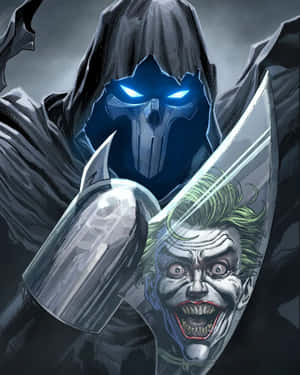 Batman Stands Tall Amidst The Dark Gotham City Skyline In 'batman: Mask Of The Phantasm' Wallpaper